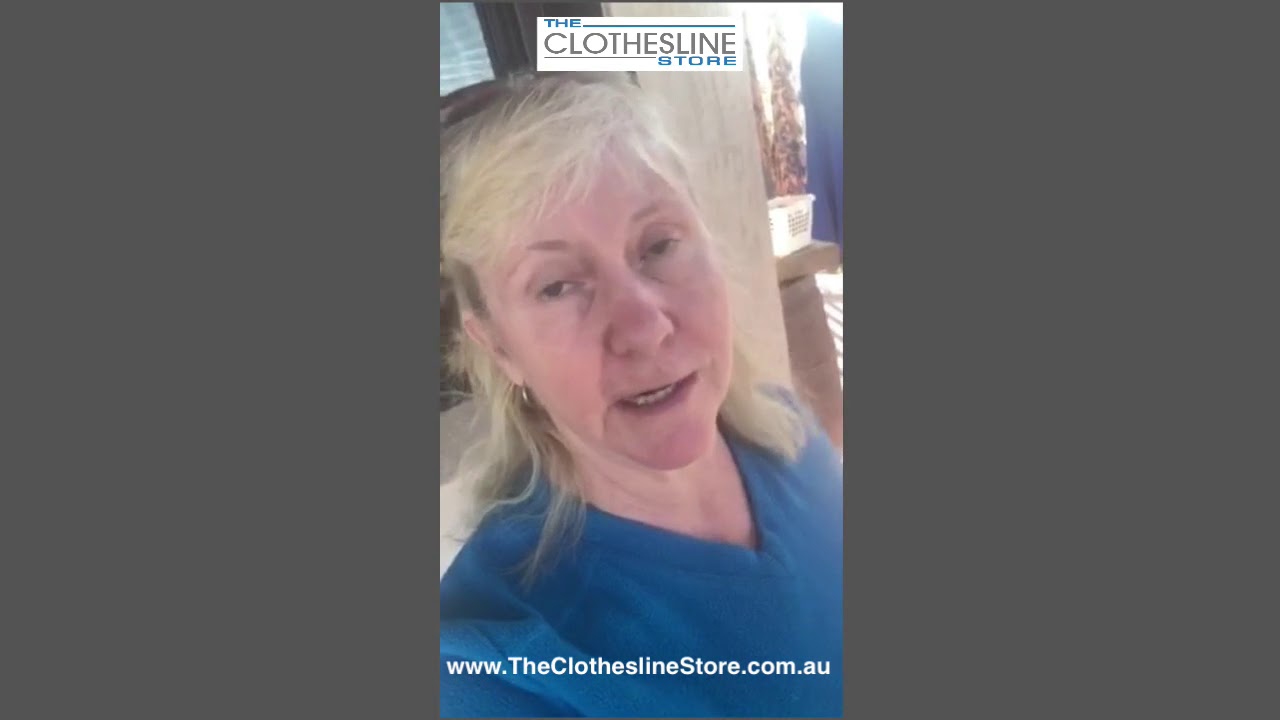 Susan From Ulladulla is showing her new Hills Cordomatic Clothesline from The Clothesline Store