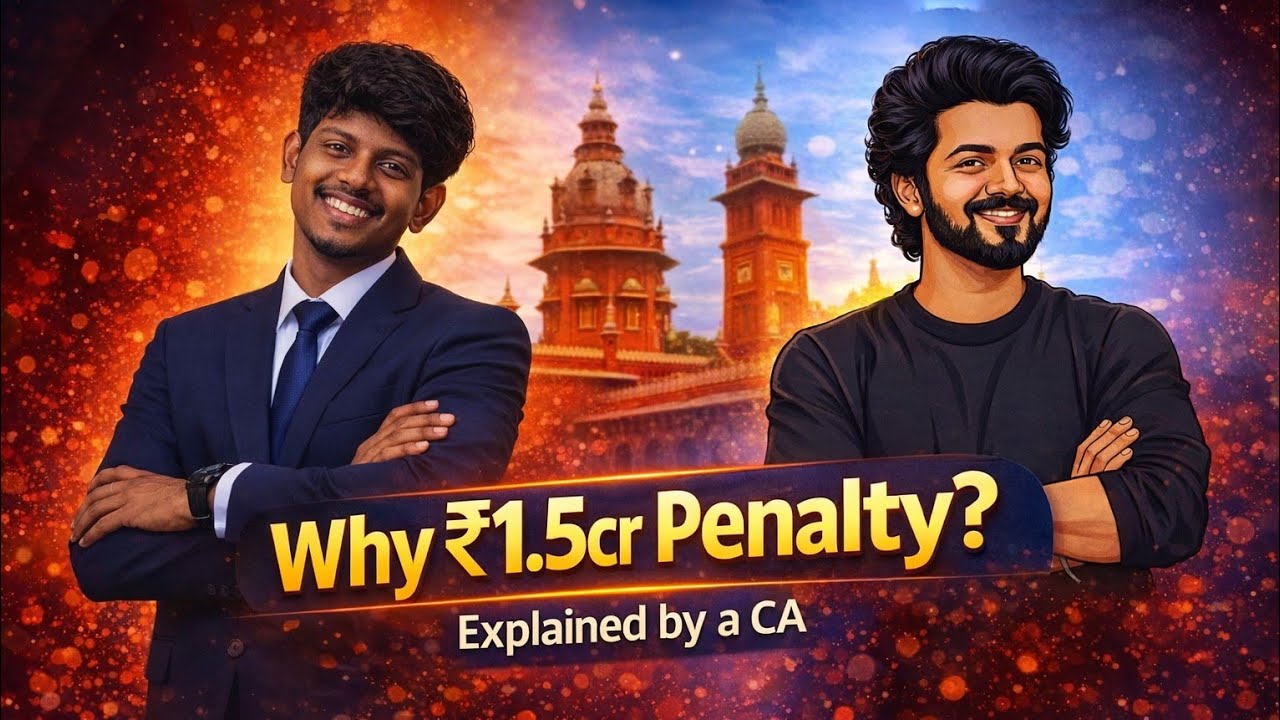 Vijay vs Income Tax Dept | ₹1.5cr Penalty | Explained by a CA