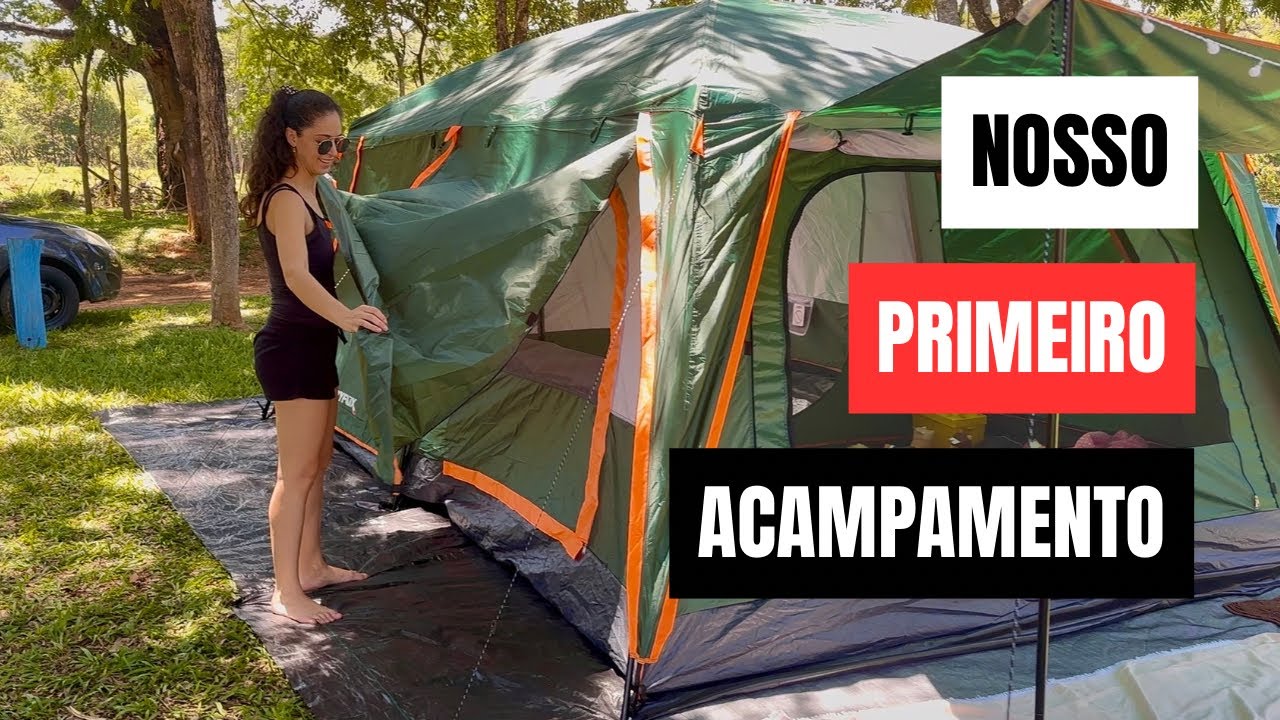 SERÁ QUE DEU CERTO ? ABRINDO NOSSA BARRACA, PRIMEIRO CAMPING, MUITA DIVERSÃO