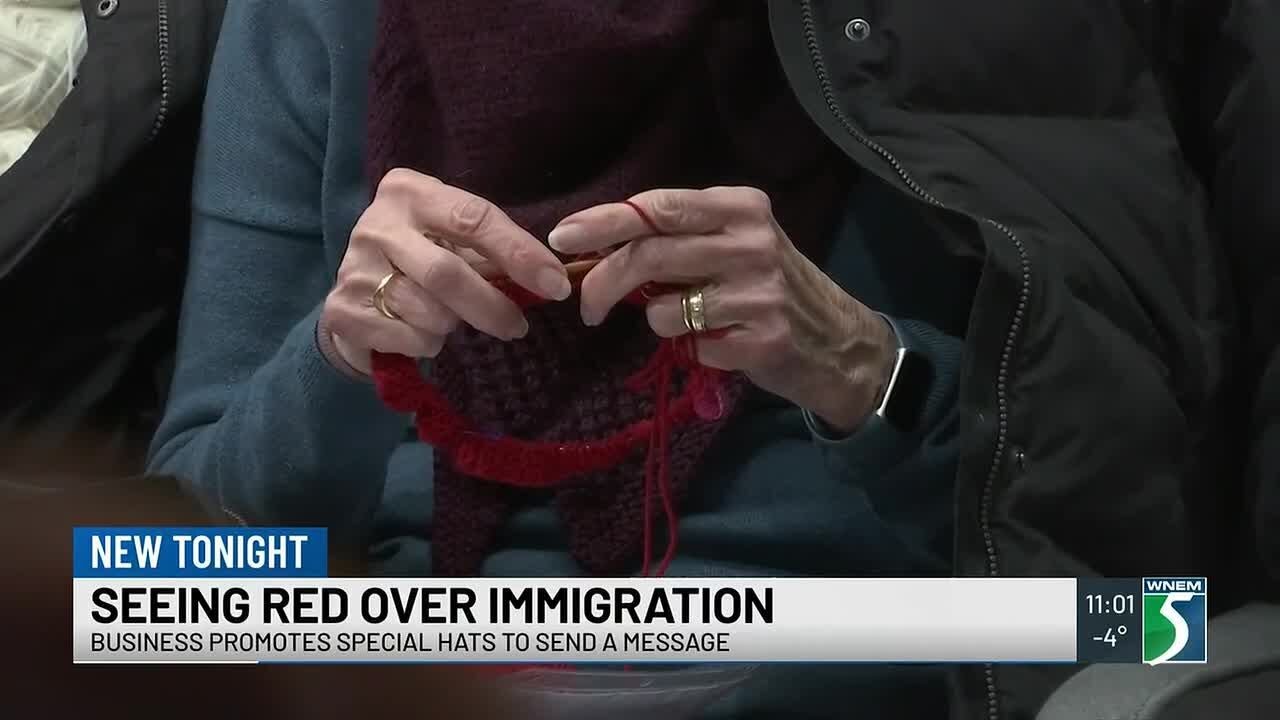 Coffee shop becomes safe space to knit for Red Hat Resistance