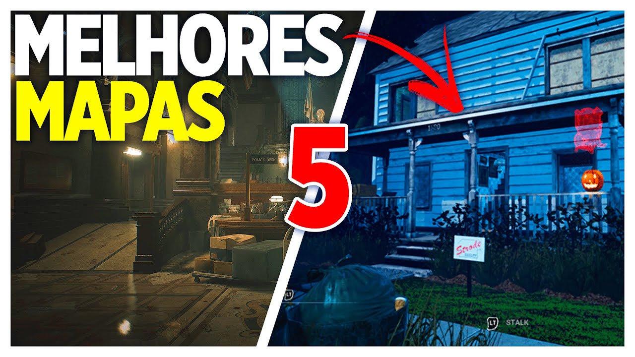 OS 5 MELHORES MAPAS para jogar de SOBREVIVENTE (Surv) NO DBD | DeadByDaylight