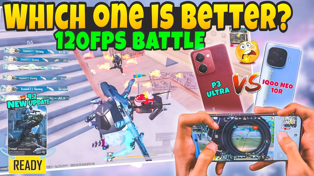 🔥BGMI Update 4.2 Shocking Test 😳 iQOO Neo 10R vs Realme P3 Ultra