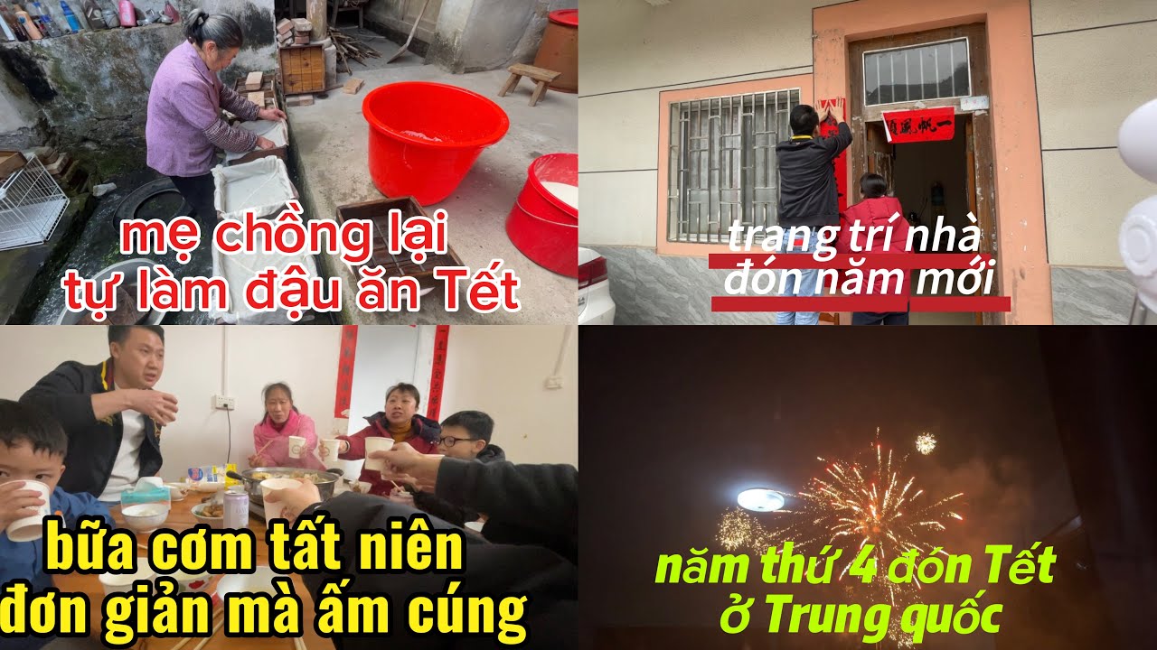 #291 Trang trí nhà đón Tết, Giao thừa năm thứ 4 Thảo ở Trung Quốc #cuocsongtrungquoc #trungquoc