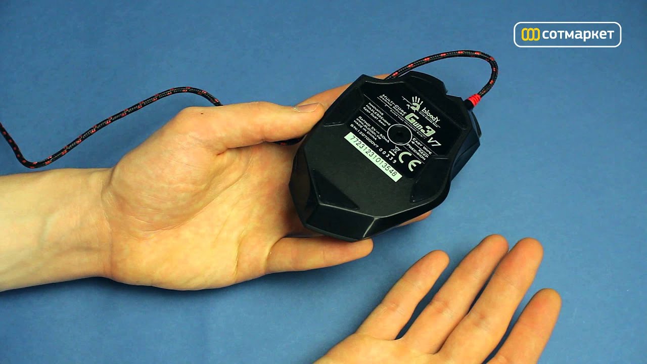 Видео обзор мышки A4Tech Bloody V7 USB от Сотмаркета