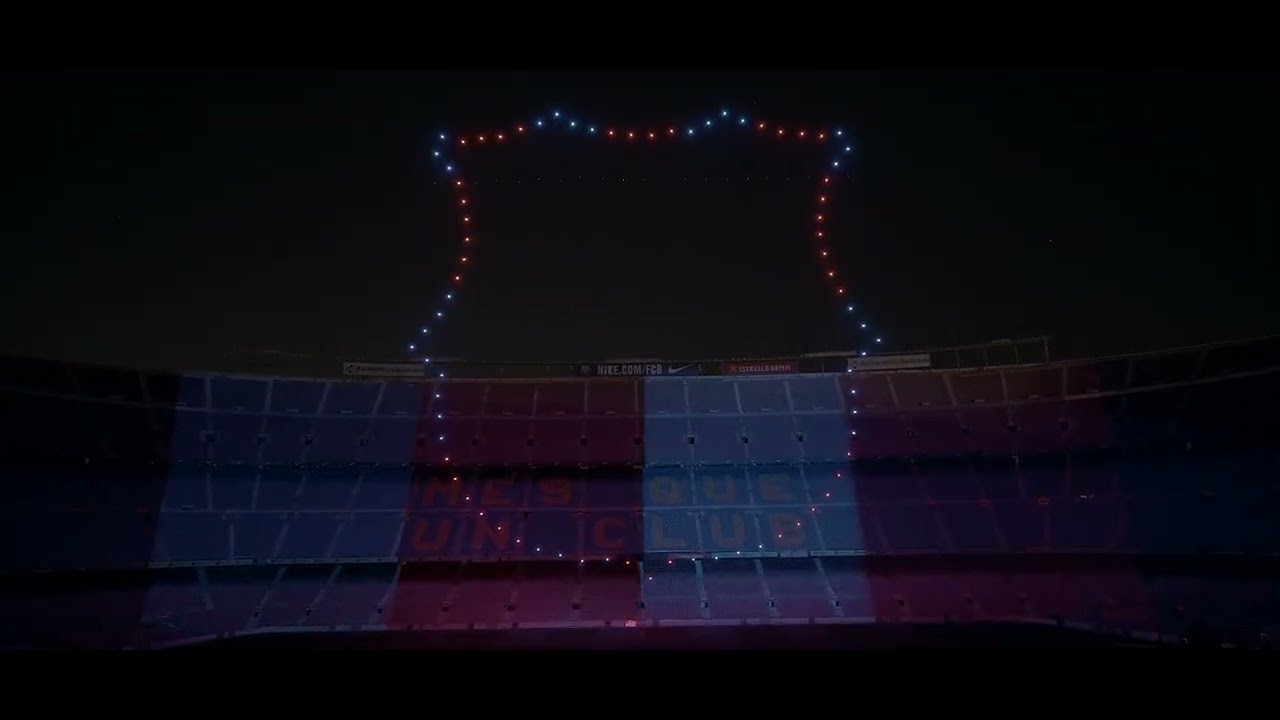 Flock Drone Art -  Spotify Camp Nou, FC Barcelona