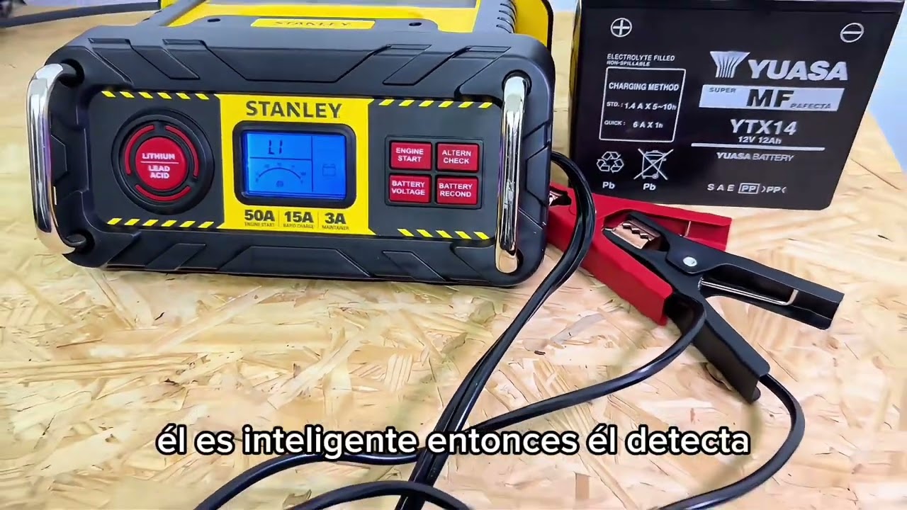 Cargador y Arrancador Stanley