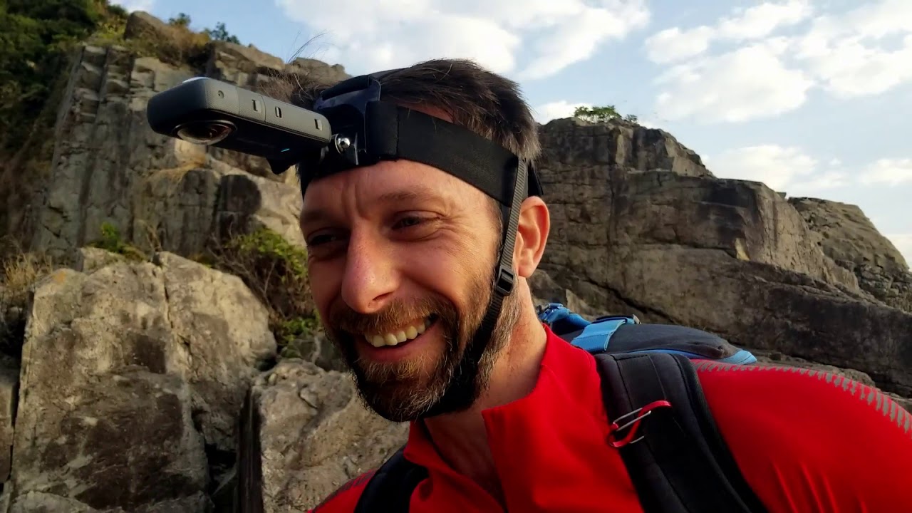 Climbing at Cape Collinson with our new Insta360 One X2