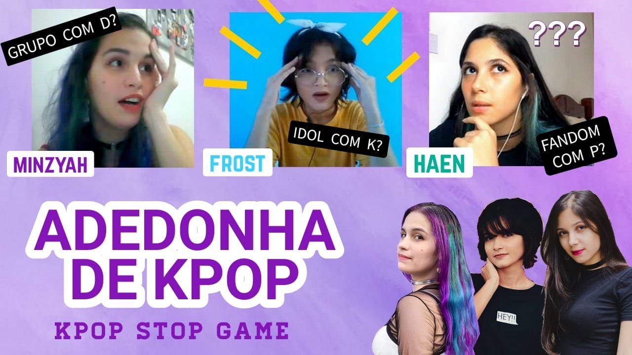 JOGANDO ADEDONHA DE KPOP - KPOP STOP GAME  feat @Haen Dance Cover & @Frost Dance Cover