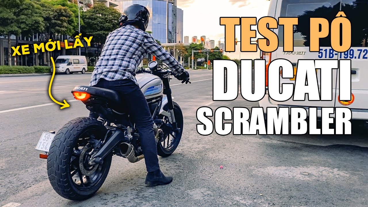 Mới lấy DUCATI SCRAMBLER về đã bị anh em đè ra TEST PÔ...
