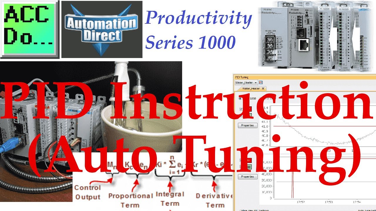 Temperature Control with PID Auto Tuning Productivity 1000