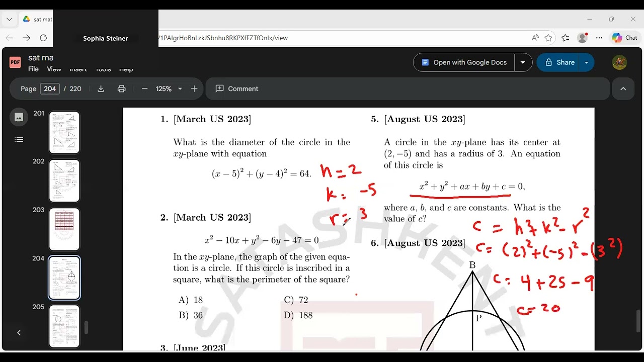 Circle  sat