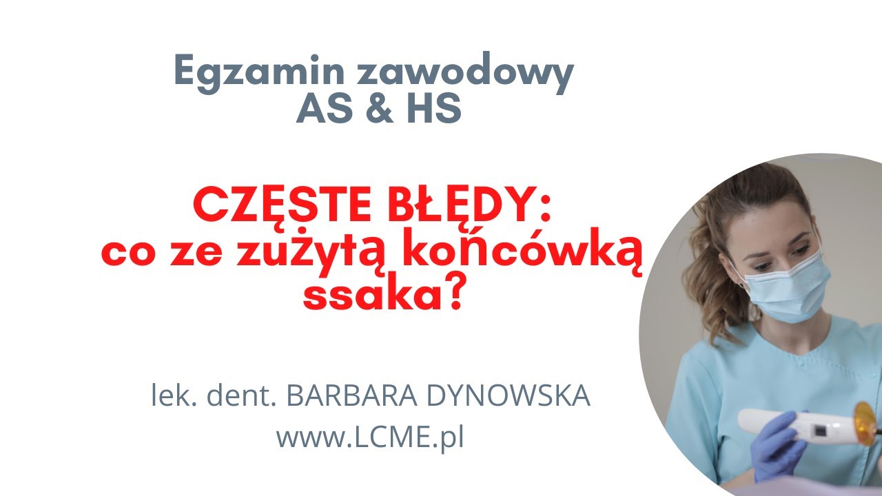 Częsty błąd na egzaminie praktycznym MED.01 i MED.02 - końcówka do ssaka - co z nią zrobić?