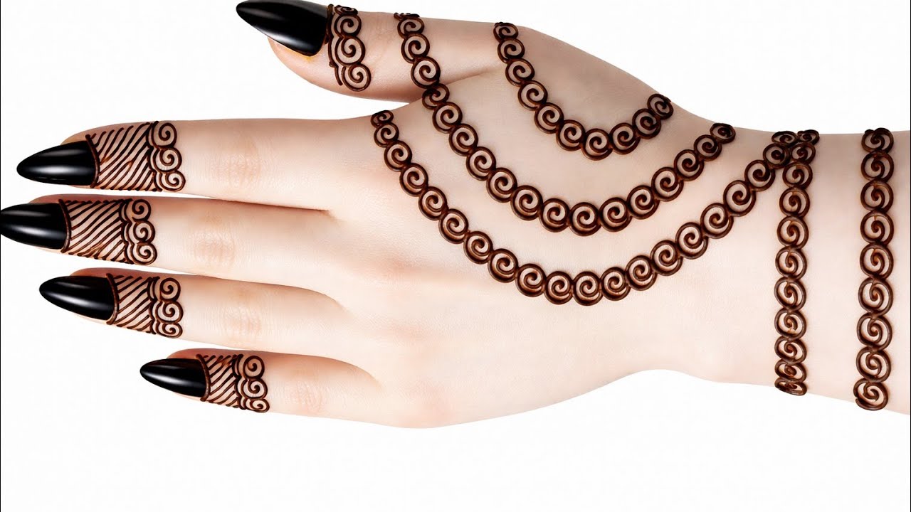Very cute and beautiful easy mehndi design|| mehndi design easy || simple backhand mehndi design|| 
