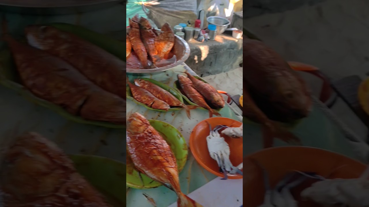 Sea Food at Pondicherry #seafood #pondicherry #crab #squid #fish #food