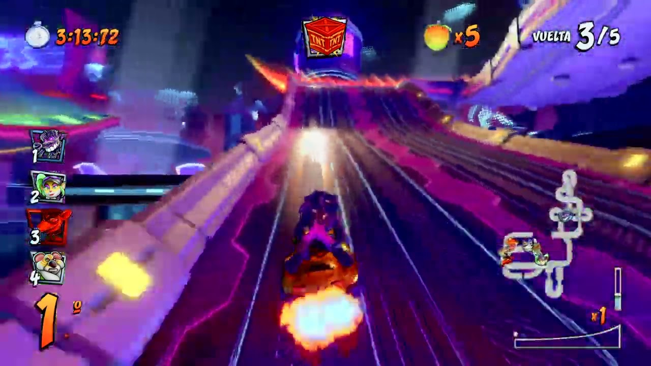 Una partida de Crash™ Team Racing Nitro de chill