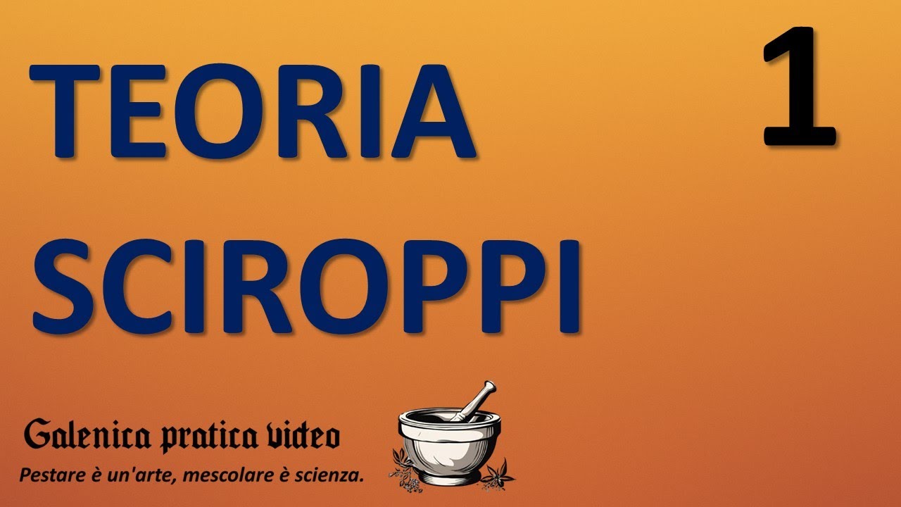 SCIROPPI Teoria, Farmacopea, Saccarosio e molto altro #galenica #laboratoriogalenico #galenista
