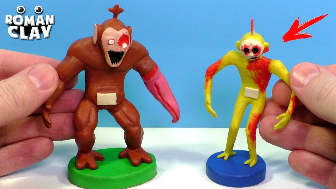 Monster Laa Laa and Claw Tubby with Clay | Slendytubbies 3