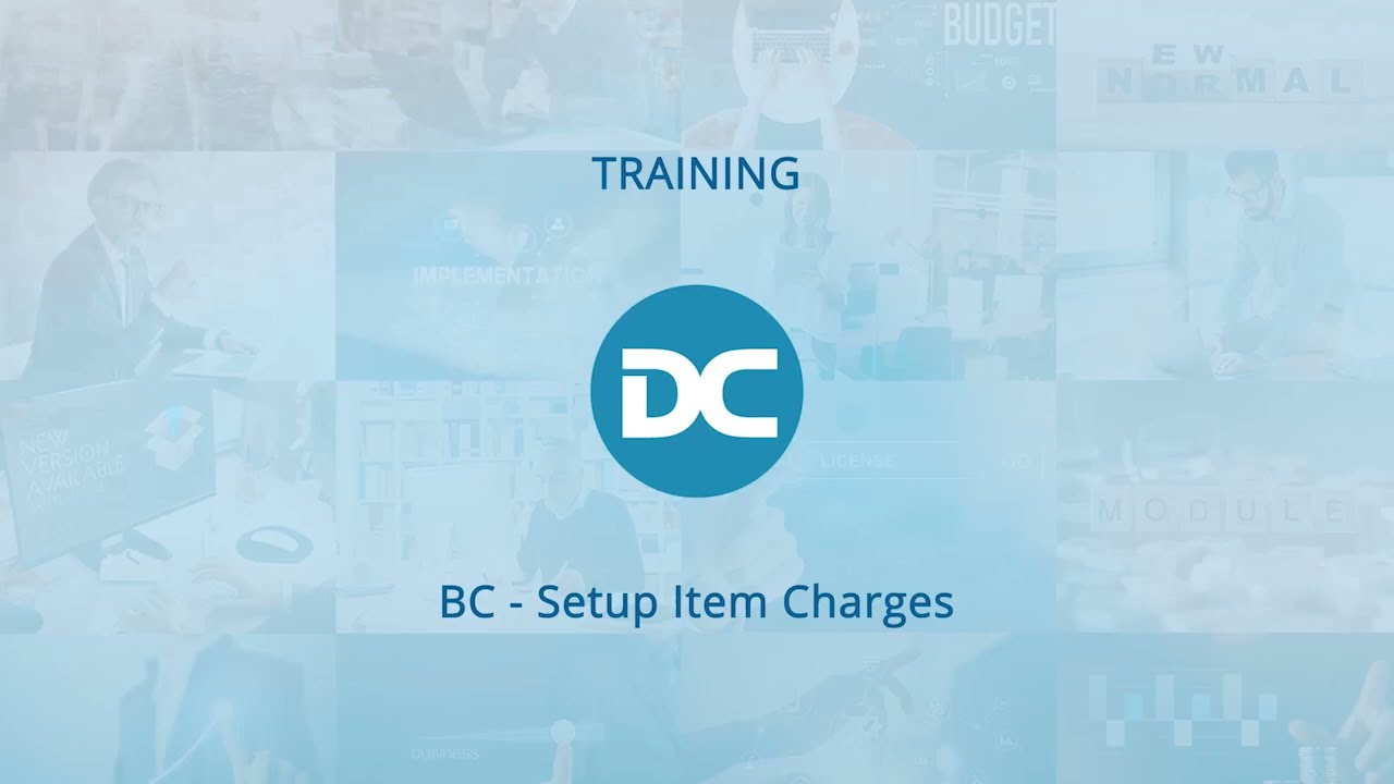 Setup of Item Charges | Business Central Training Centre
