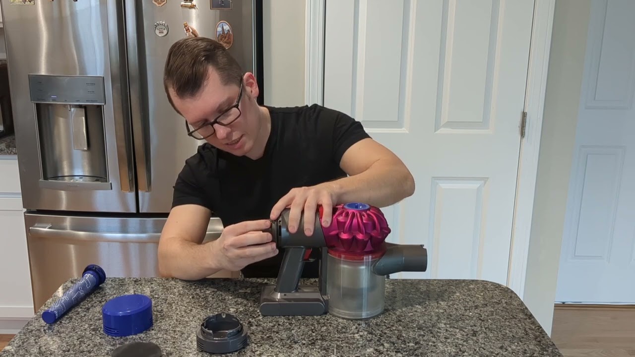 Dyson V7/V8 stick vacuum cheap and easy filter replacement and upgrade to a HEPA filter
