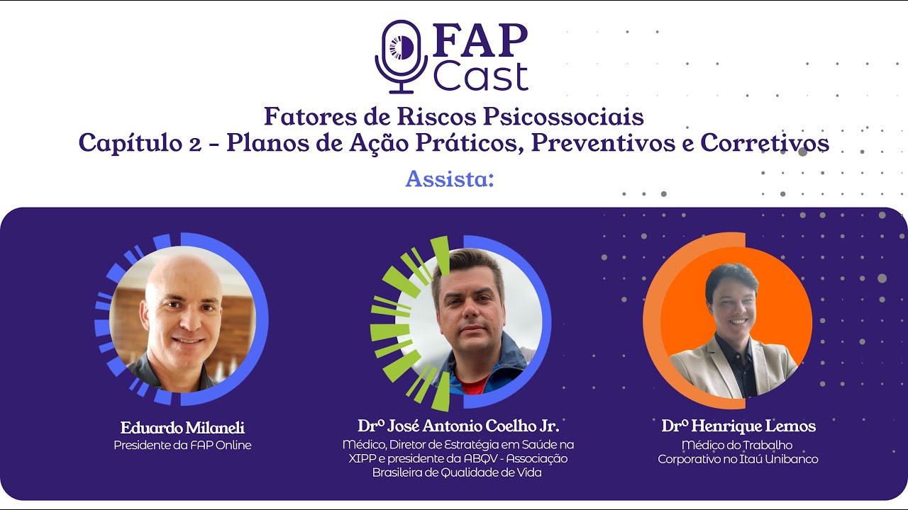 FAP Cast - Fatores de Riscos Psicossociais Cap 2 - Planos de Ação Práticos, Preventivos e Corretivos