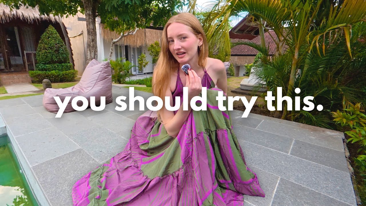 Delusional girl in Bali talks about being Glamourous.