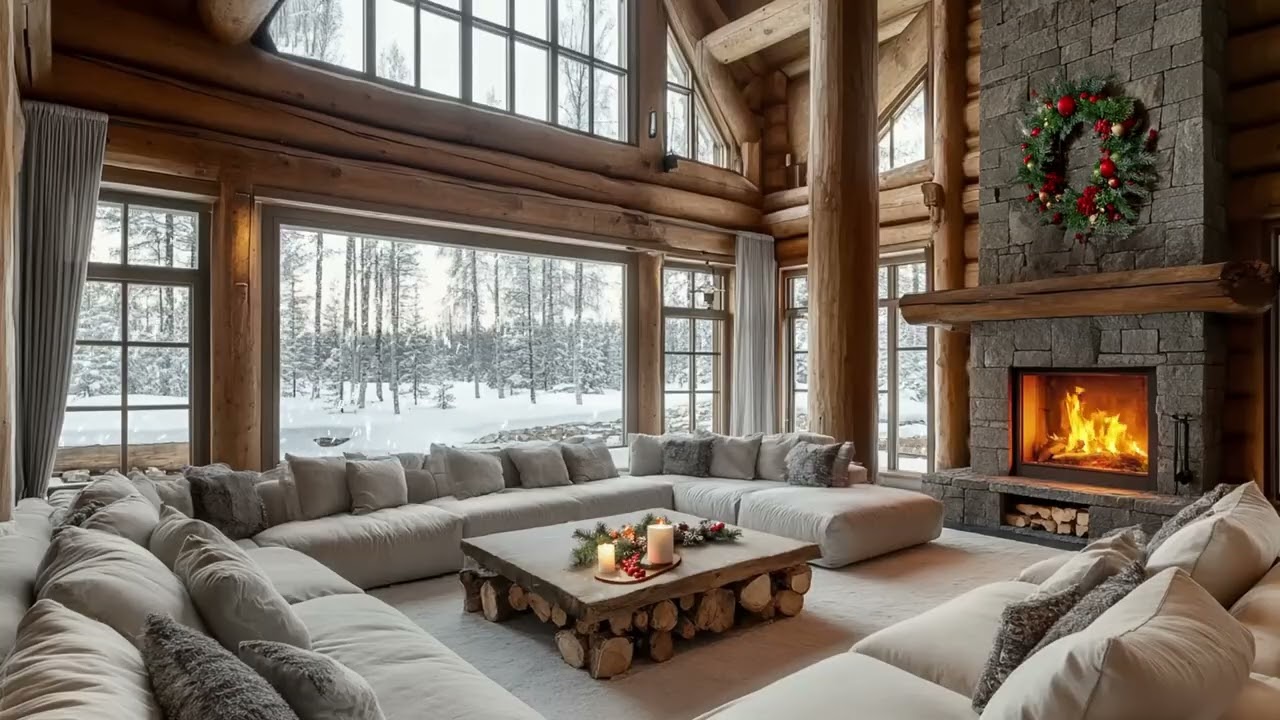 Cozy Winter Vibes And Gentle Fire Sounds Melt Away Your Worries For A Restful Sleep