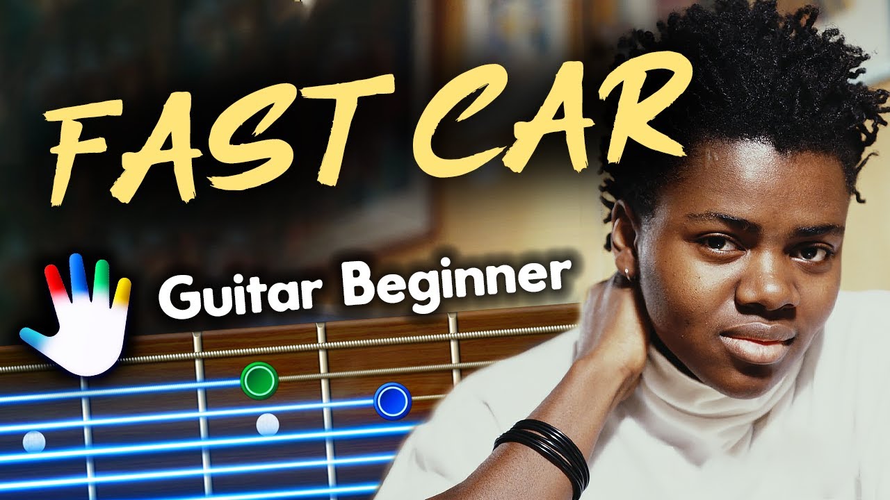 Fast Car Guitar Lessons for Beginners Tracy Chapman Tutorial | Easy Chords + Lyrics + Backing Track