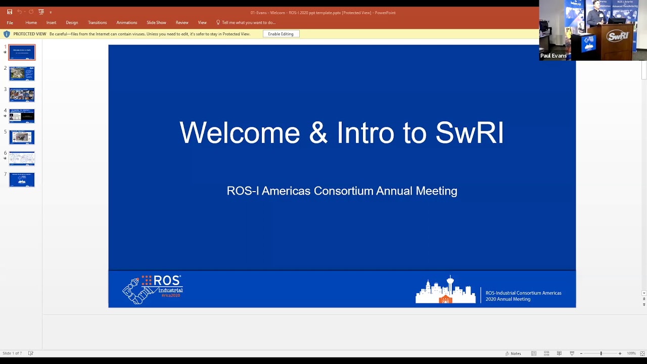 Welcome -  Introduction to Southwest Research Institute