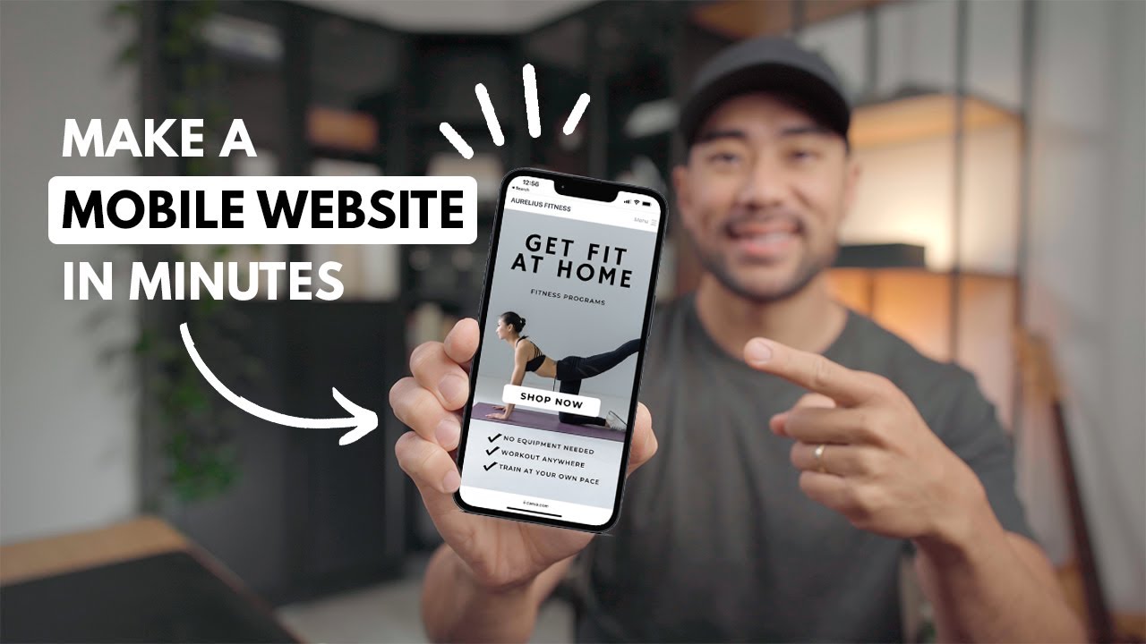 How To Make a Mobile-Friendly Website in Canva (Bonus Website Template)