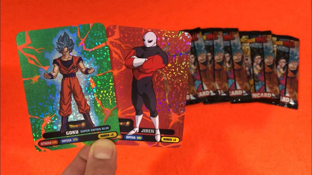 GOKU SUPER SAIYAN BLU e JIREN!! Apertura DRAGONBALL COLLECTION Lamincard