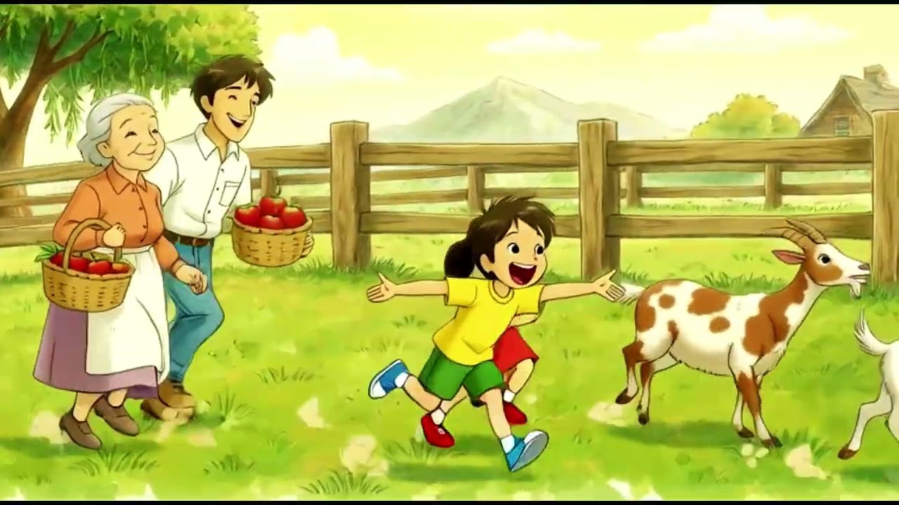 A Gentle Day on the Farm | Ghibli-Style Family Life in Nature. #GhibliStyle  #CalmAnimation