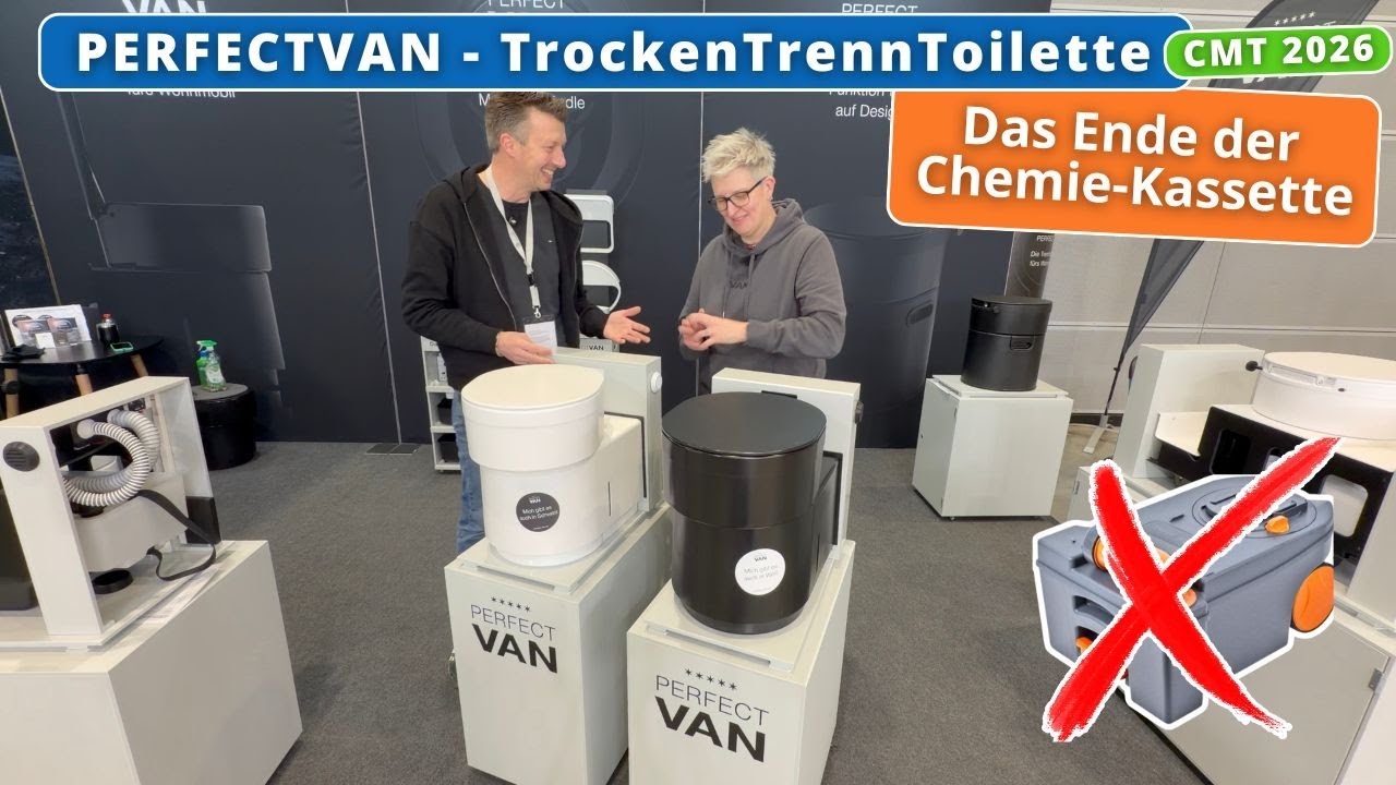 CMT 2026: PerfectVan - Die Trockentrenntoilette, die Chemie, Wasser und Stress überflüssig macht
