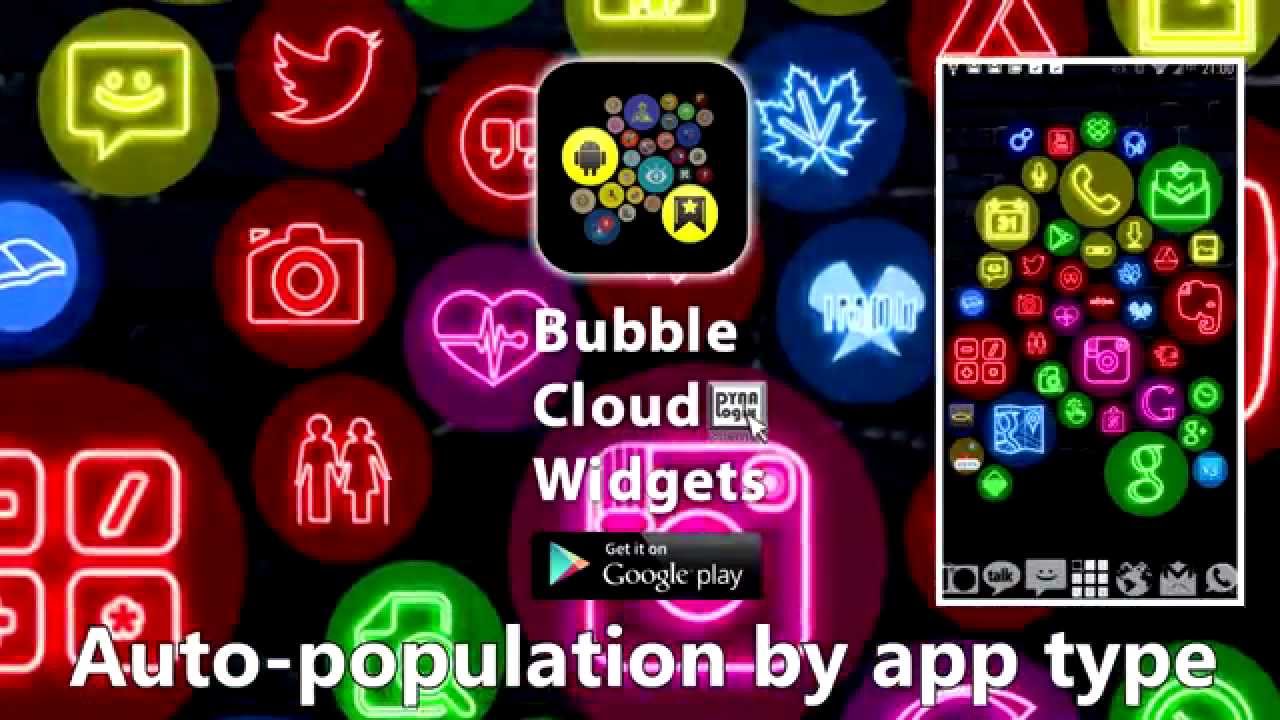 Bubble Cloud Widgets - a new way to customize your launcher