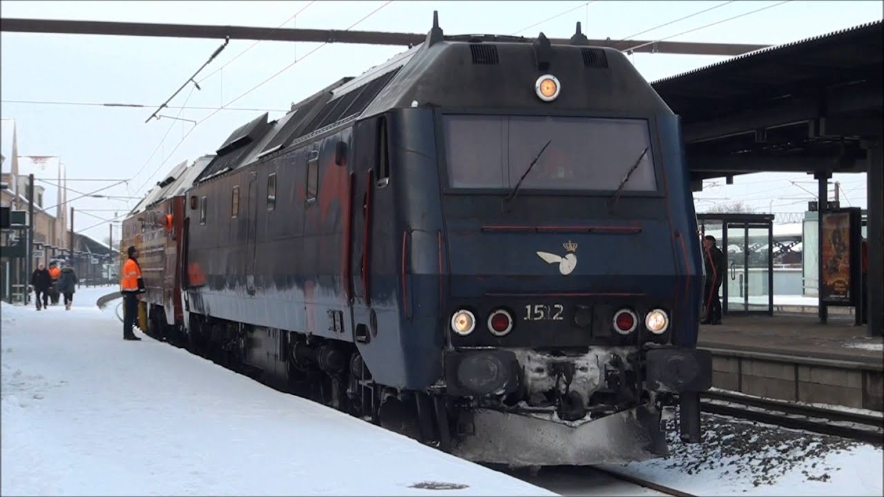 NSB Di4 652 p&aring; pr&oslash;vetur til Slagelse 16-01-2013