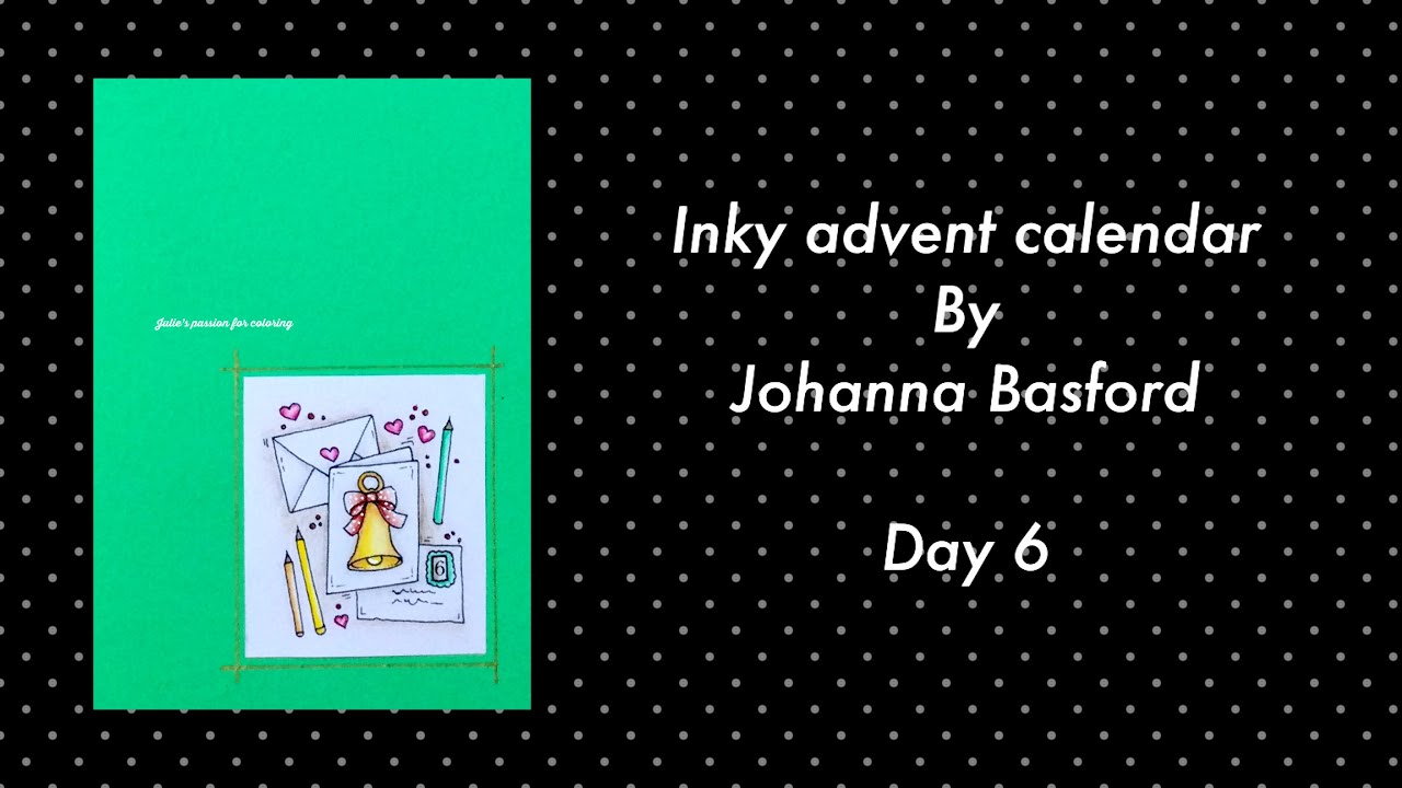 INKY ADVENT CALENDAR by Johanna Basford - day 6 - faber Castell Polychromos