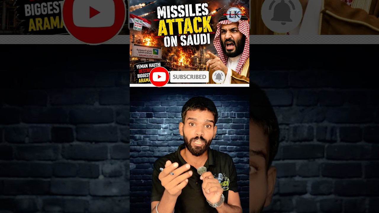 Massive Missile Attack on Saudi Aramco Oil Facility | How Did the Air Defence Respond? #shorts 💥🚀