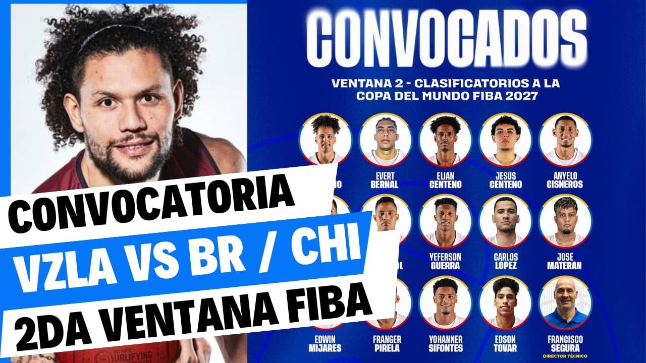 🔴 VENEZUELA: CONVOCATORIA 2DA VENTANA FIBA💥AUSENCIAS Y NUEVAS CARAS ANTE BRASIL Y CHILE🏀