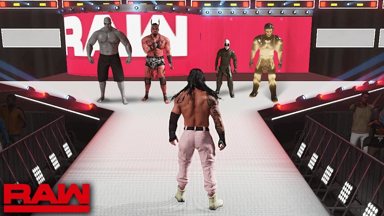 WWE 2K19 Custom Story - Roman Reigns Saves WWE From Zombies ft. Brock Lesnar, John Cena