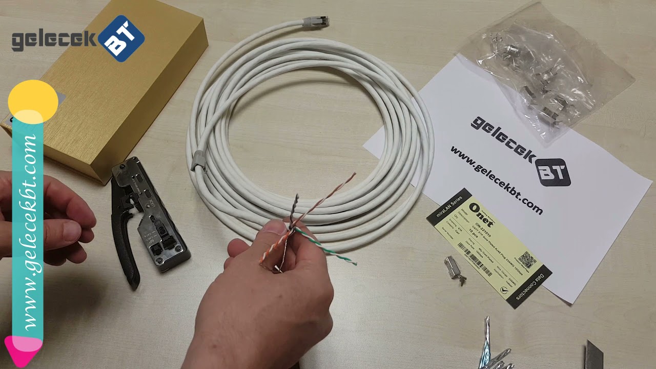 CAT7 RJ45 Konnektör Montajı / Çakımı