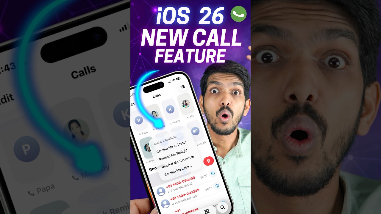 New Call Feature in iOS 26 - Call Back Reminder 🔥