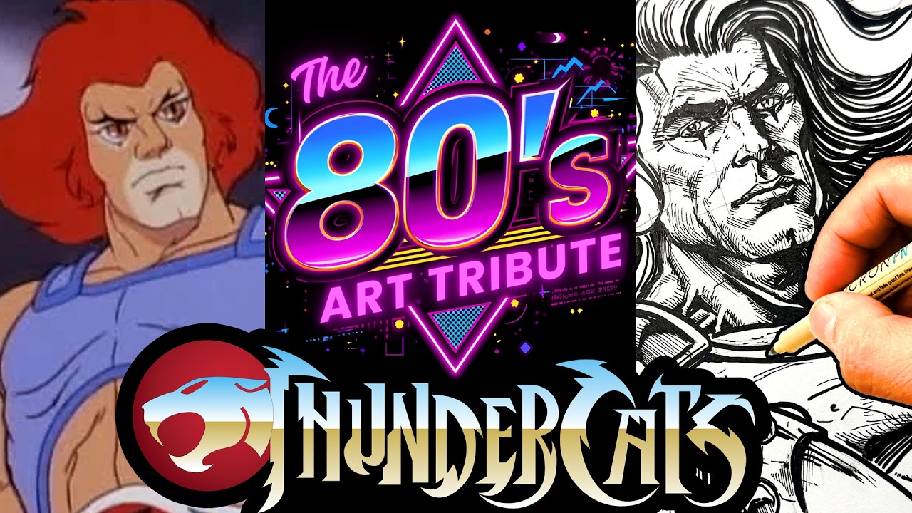 MARVEL ARTIST draws THUNDERCATS!  Drawing 500+ 1980s Characters PART 3!