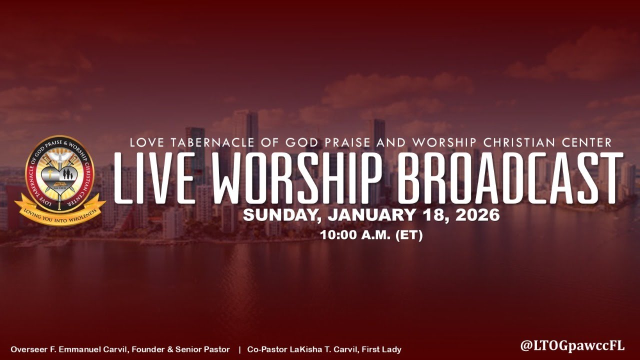 10:00 AM Sunday Worship Service | January 18, 2026 (Eastern)