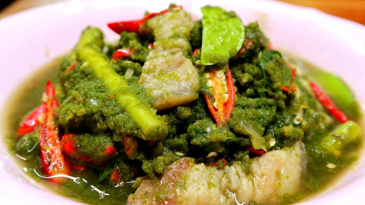 #แกงไข่ผำหมูสามชั้น(ไข่น้ำ) อร่อยนัว