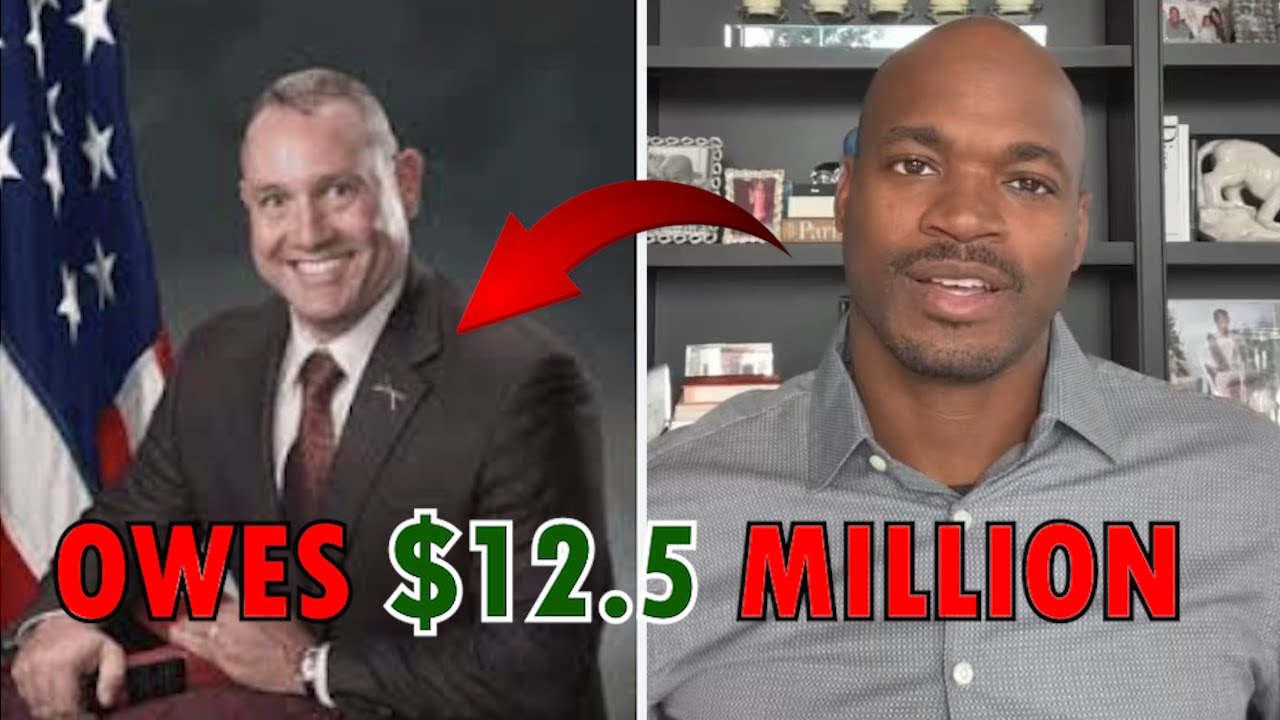 Adrian Peterson INSANE $12.5 Million Debt, ASSETS SEIZED Constables on Site!