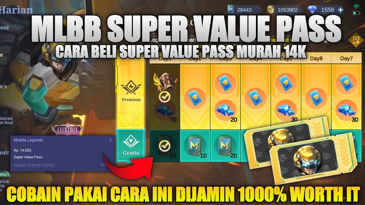 SUPER VALUE PASS 14K!! Cara Beli Super Value Pass Murah 14K | Event Super Value Pass Mobile Legends