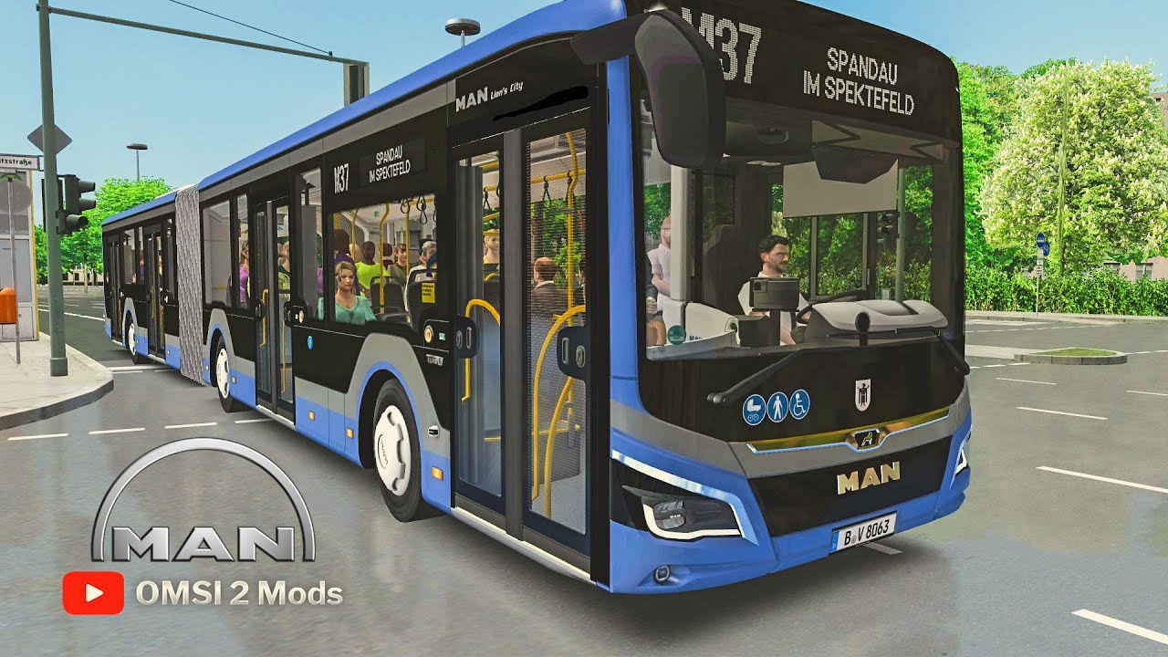 MAN Gelenkbus New Lion's City 18m. | OMSI 2 | 🇩🇪 Berlin Spandau Modern