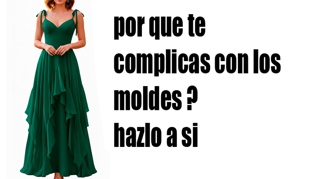 molde de vestido explicado paso a paso