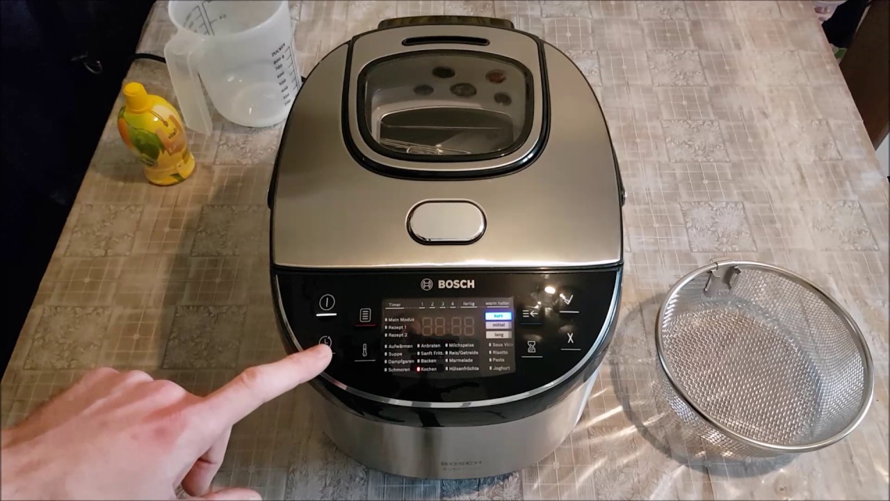 Gesund Kochen Multikocher von Bosh Teil 2 desinfizieren