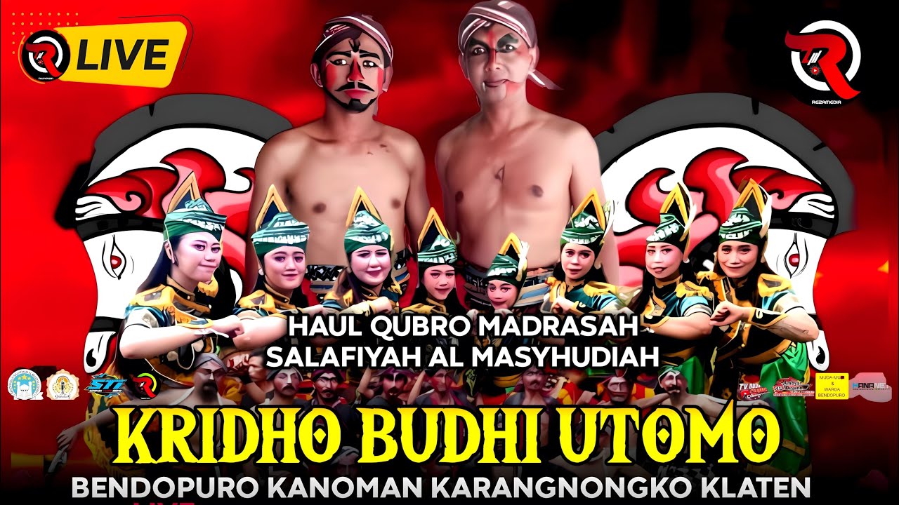 🔴Live🔥KRIDHO BUDHI UTOMO #Streaming Seni Jaranan HAUL QUBRO MADRASAH AL MASHUDIAH Karangnonko Klaten