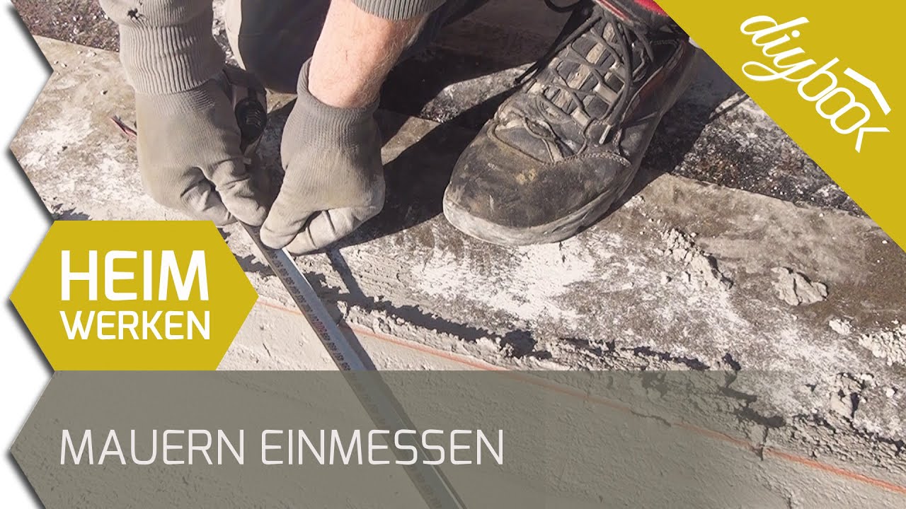 Mauer einmessen: Der rechte Winkel am Bau